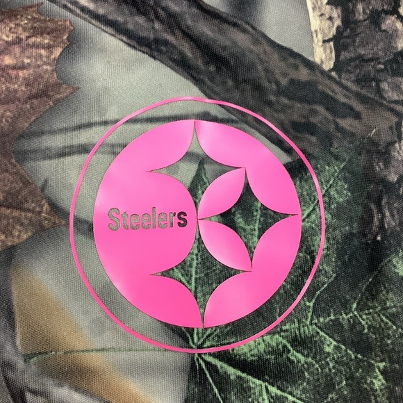 Pittsburgh Steelers Camo Hunting T-Shirt Women's S Pullover Short Sleeve Stretch - Picture 9 of 10